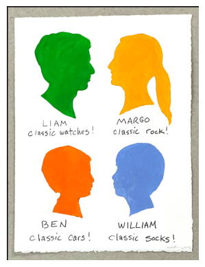 LARGE MULTIPLE unframed custom portrait