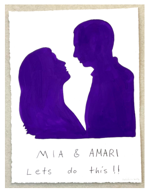 LARGE DOUBLE unframed custom portrait